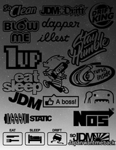 Load image into Gallery viewer, 20 Random Set of JDM Decals Pack