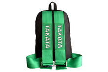 Load image into Gallery viewer, Racing Backpack Green Seat Belt Straps