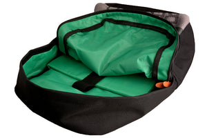 Racing Backpack Green Seat Belt Straps