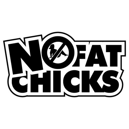 No Fat Chicks V2 JDM Vinyl Decal
