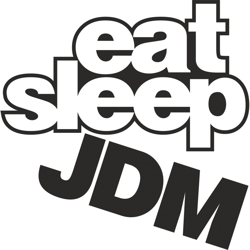 Eat Sleep JDM Vinyl Decal