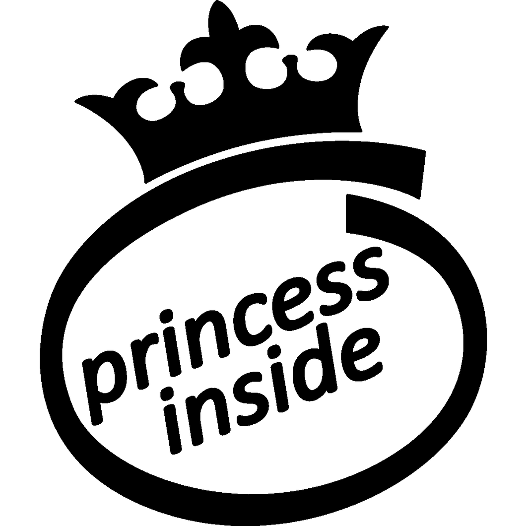 Princess Inside JDM Vinyl Decal
